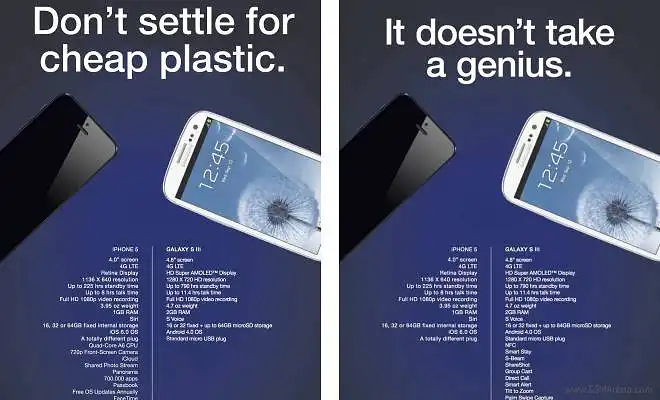 Reklaminis "Samsung" ir "Apple" prekių ženklų karas