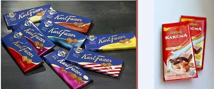 Siūloma įsigyti „KarlFazer“ 200g šokoladą už 3 Lt arba „Karūnos“ 100g  šokoladą už 0 Lt. Įvertinkite teiginius pasirinkdami jums tinkamą nuo 1 iki 7 reikšmę.