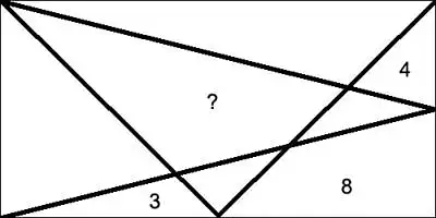 Please solve a task. Look at the picture and write what is the area of a figure marked with ?