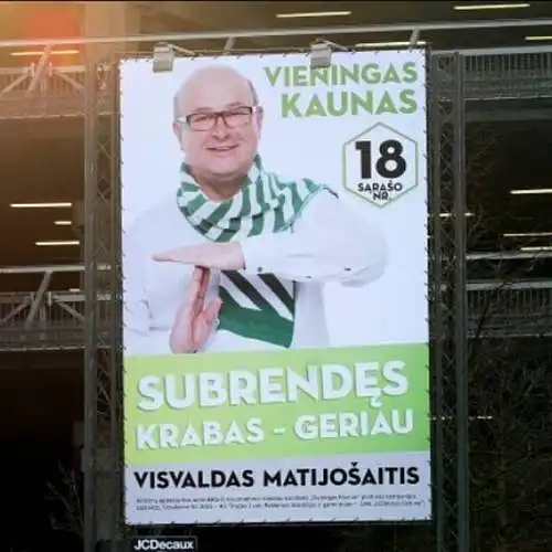 16) Kaip manote, ar tokia politinė reklama tinkama žmogui pretenduojančiam į Kauno miesto merus?