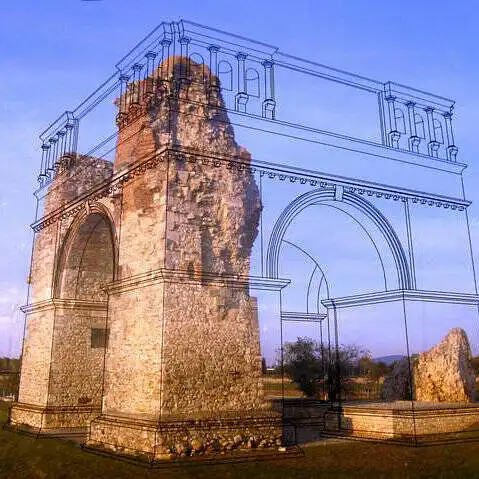 Pateikiamas papildytos realybės technologijos pavyzdys, kai atkuriami buvę garsūs pastatai. Ar manote, jog tai būtų naudinga?