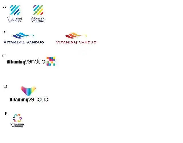 1.Kuris iš pateiktų logotipų jums yra patraukliausias (išsirinkite vieną pavyzdį):