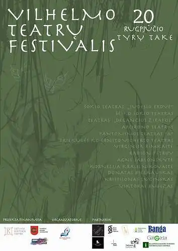 Vilhelmo teatrų festivalis. REGISTRACIJA.  Seansas 16.00 val. 