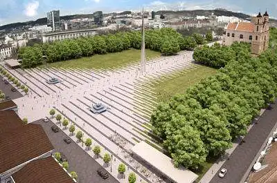 Įvertinkite Vilniaus Lukiškių aikštės konkursinių projektų architektūrinę raišką: Nr. 1 - UAB "JAD"