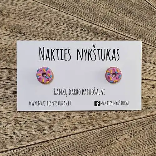 11.	Kiek Jūs pasiruošę sumokėti už tokius auskarus?  Tai rankų darbo auskarai pagaminti iš polimerinio molio, su nerūdijančio plieno vinukais ausis. 