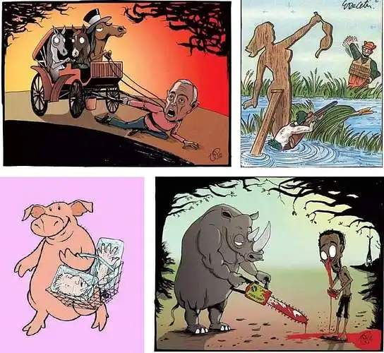 Kokias emocijas Jums sukelia tokio tipo iliustracijos?