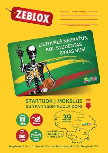 1. Ar esi gavęs ZEBLOX nemokamą sąsiuvinį?