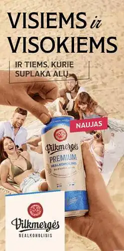 Reklama G - vertinamas tekstas: "Visiems ir visokiems; Ir tiems kurie suplaka alų"