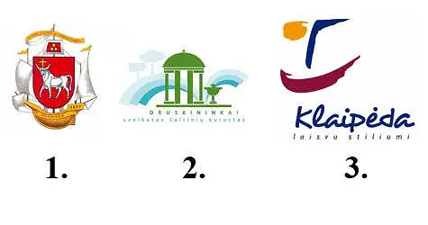 6.Kuris iš žemiau pateiktų ženklų yra Jūsų miesto ženklas?