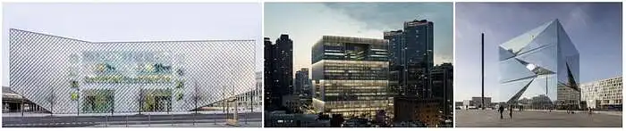 12. Įvertinkite architektūros tendenciją, kurios išraiškoje dominuoja stiklas ir metalas, integruojami naujausi technologiniai pasiekimai, dažnai naudojamos inovatyvios medžiagos.