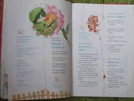 Dinamiška (tekstas ir iliustracija išmėtyti  per abu puslapius)