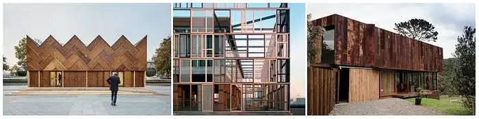 7. Įvertinkite architektūros tendenciją, kurioje panaudojant perdirbtas ar pakartotinai panaudotas medžiagas kuriama šiuolaikiška architektūros išraiška.