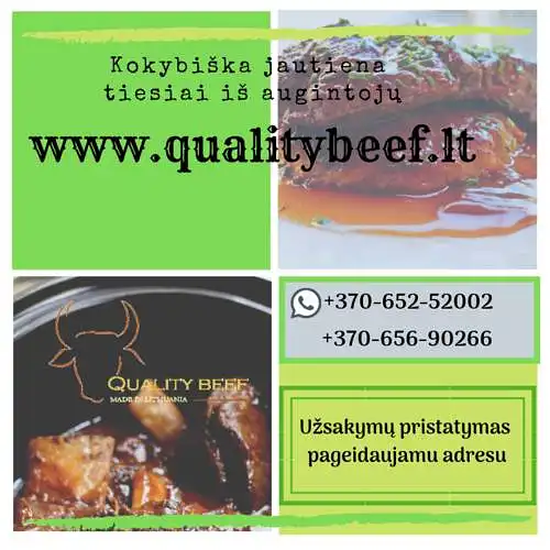Qualitybeef.lt klausia: Jautiena - dažnas svečias ant jūsų stalo?