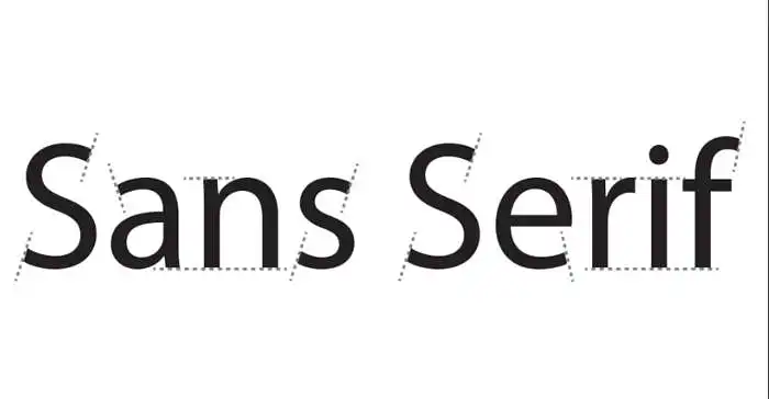 Be serifų