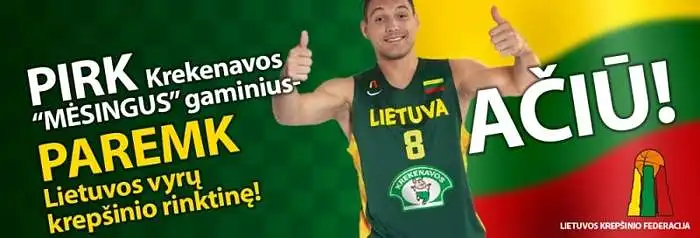 13.	Atsakykite į teiginius apie „Krekenavos agrofirmos“ prekės ženklo iniciatyvą remti labdaros paskirtį- Lietuvos vyrų krepšinio rinktinę.