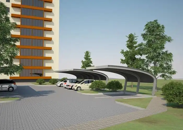 Kaip vertintumėte, jei dalyje Smeliai.Lt parkingo būtų įrengtos stoginės bei jose integruotos individualios daiktų saugyklos, priskirtos kiekvienai parkingo vietai?