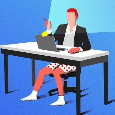 Ar esate nuotolinėje vaizdo pamokoje dalyvavęs tik iki pusės apsirengęs tinkamai, o iki pusės...?