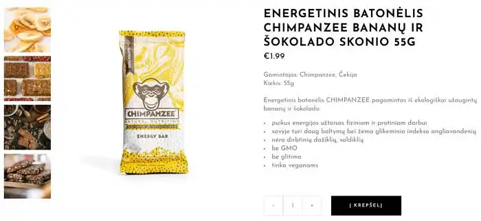Pateikite savo vertinimus šiam energetiniui batonėliui.