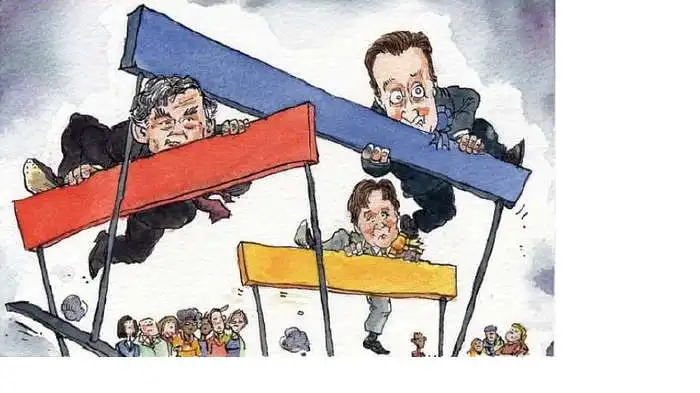 What symbols can you identify in this cartoon, what might they refer to ? / Kokius simbolius pastebite šiame paveikslėlyje, ką jie galėtų reikšti ?