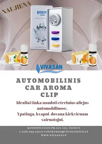 Automobilinis  CAR AROMA CLIP:  Ar idealiai tinka naudoti eterinius aliejus automobiliuose?