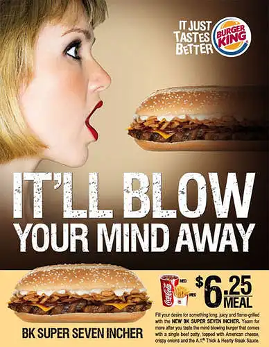 Kaip vertinate pateiktą restoranų tinklo ,,Burger King“ reklamą?