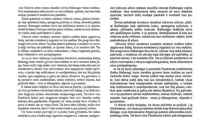 Kaip manote, kuris iš duotų šriftų, yra tinkamesnis knyginei spaudai?