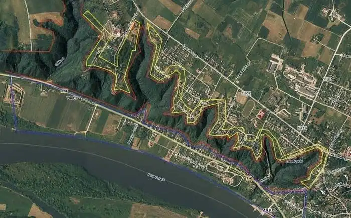 1. Kaip manote, kuri pavaizduotos teritorijos dalis sudaro šlaito struktūrą? (galimi keli pasirinkimo variantai)