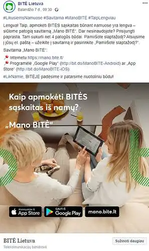 Įvertinkite įmonės komunikaciją šiame įraše:
