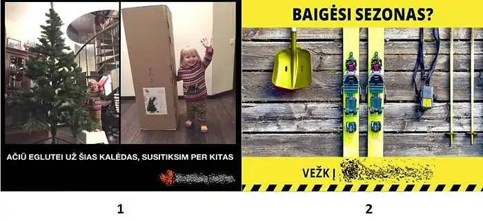Kuri reklama labiau patraukia Jūsų dėmesį?