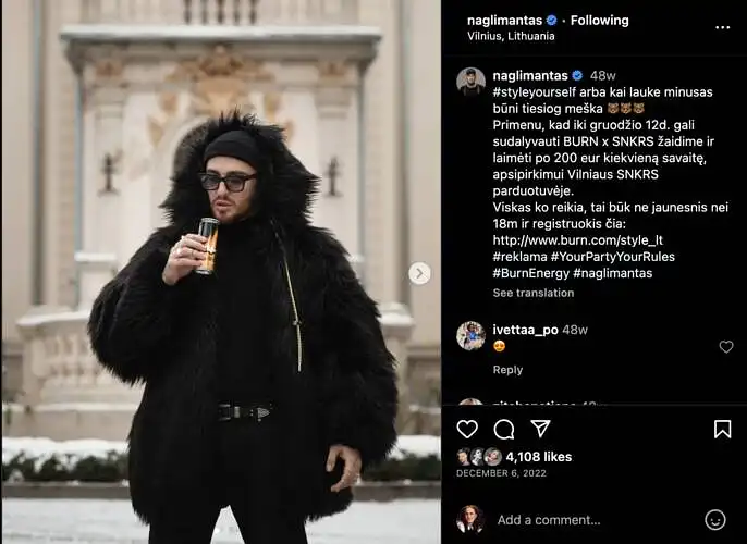 Ar konkursų vykdymas paskatina rinkti "Burn Energy" energetinius gėrimus?