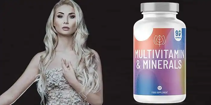 Žemiau pateiktame paveiksle – atlikėja Natalija Bunkė reklamuoja vitaminus. Po paveikslu yra pateikta visa eilė apibūdinimų , kurių pagalba norime sužinoti Jūsų nuomonę apie pateiktą atlikėją. Prašome pasirinkti skaičių, kuris geriausiai atspindėtų Jūsų nuomonę, kai 1 atspindi atsakymą kairėje, o 7 – dešinėje: 