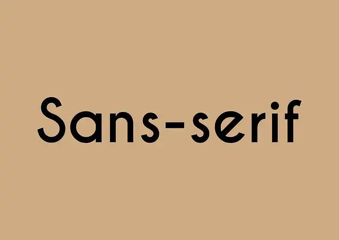 Sans-serif
