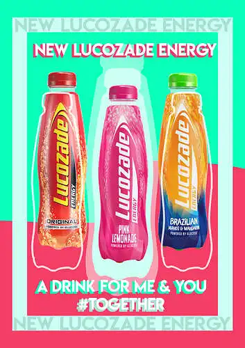 "Lucozade energy" atvyksta į Lietuva!