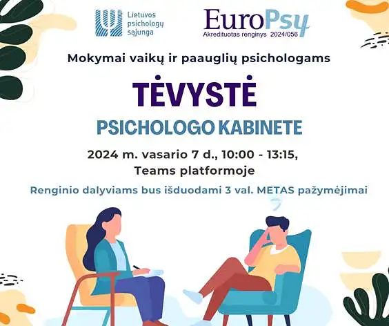 Grįžtamojo ryšio anketa: mokymai „Tėvystė psichologo kabinete: nuo pasipriešinimo iki bendradarbiavimo”, 2024 m. vasario 7 d.