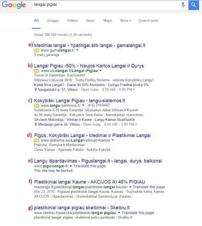 7. 2) Kokia eilės tvarka apsilankytumėte šiose svetainėse (pagal paveiksliuką žemiau) rinkdamasis(-i) langus? (jei neitumėte į tą svetainę pasirinkite 0)