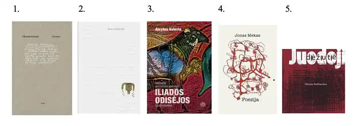 Kurį poezijos knygos viršelį pasirinksite?