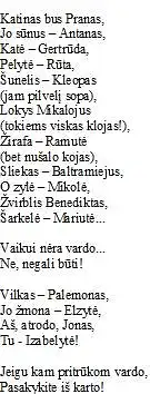Kaip manote, tai lietuvių liaudies ar konkretaus autoriaus kūrinys?