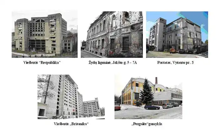 Kuris iš pateiktų apleistų pastatų esančių Kaune, sukelia didžiausią visuomenės susidomėjimą ir gali būti efektyviausiai panaudotas?