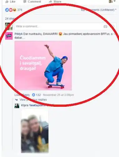 16. Įvertinkite pateiktus teiginius apie  prekės ženklo „PILDYK“ aktyvumą savo „Facebook“ paskyroje. „PILDYK“ aktyviai komentaruose atsako į vartotojų klausimus, nuomonę. Įvertinkite teiginius skalėje nuo 1 iki 10 (1 - visiškai nesutinku, 10- visiškai sutinku).