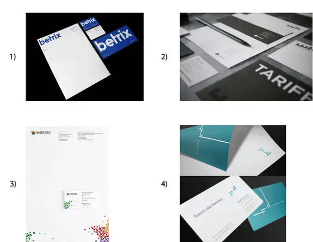Kuris iš šių pateiktų firminių stilių tinkamiausiai siejasi su reklamos gamyba ir dizaino studija?