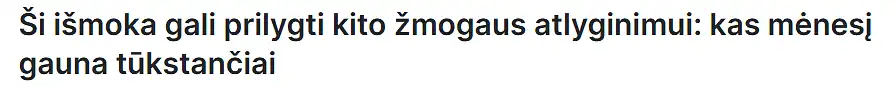 Ar paspaustumėte ant šios antraštės ir KODĖL?