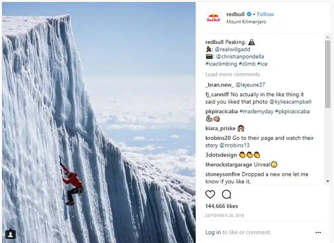 11."Instagram" yra pagrindinis soc. tinklapis, kuriame įmonė yra aktyviausia. Jeigu nebūtų nurodytos nuorodos ar suprastumėte ar sietumėte tai su "Red Bull"?