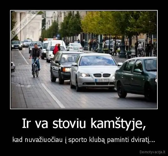 Miname dviračius ne tik sporto salėje, bet ir Kauno mieste!