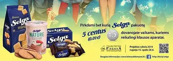 3.	Atsakykite į teiginius apie „Selga“ prekės ženklo iniciatyvą remti klausos sutrikimų turinčius vaikus.