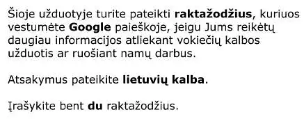 5. Kokį raktažodį naudotumėte temai "Abėcėlė ir jos tarimas"?