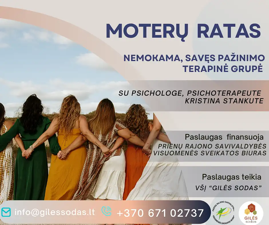 REGISTRACIJA  į savęs pažinimo grupę "MOTERŲ RATAS" / ruduo 2024