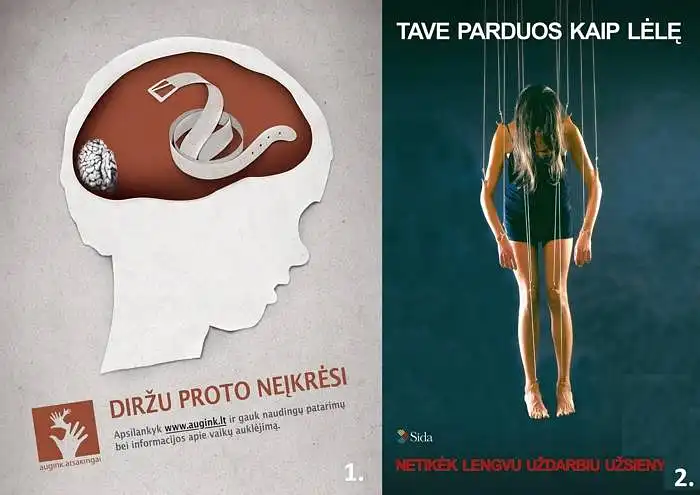 3. Ar esate matę kurią nors iš šių socialinių reklamų?