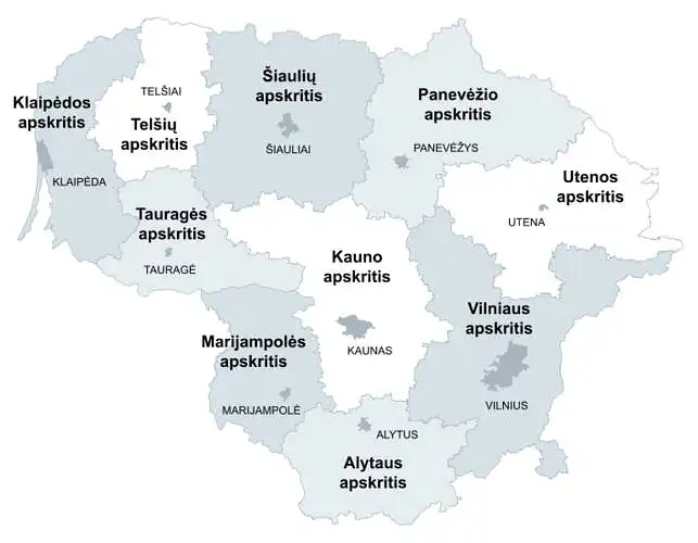 24. Jūsų gyvenamosios vietos apskritis: