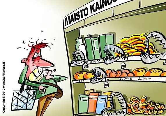 Kainų pokytis po euro įvedimo