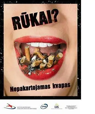 21. Ar matėte šią socialinę reklamą prieš rūkymą?